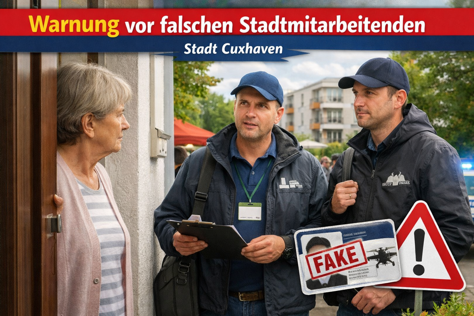 Warnung vor falschen Stadtmitarbeitenden